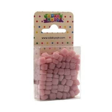 Odak Hobi Mozaik Taşı 75gr 4-7mm Pembe