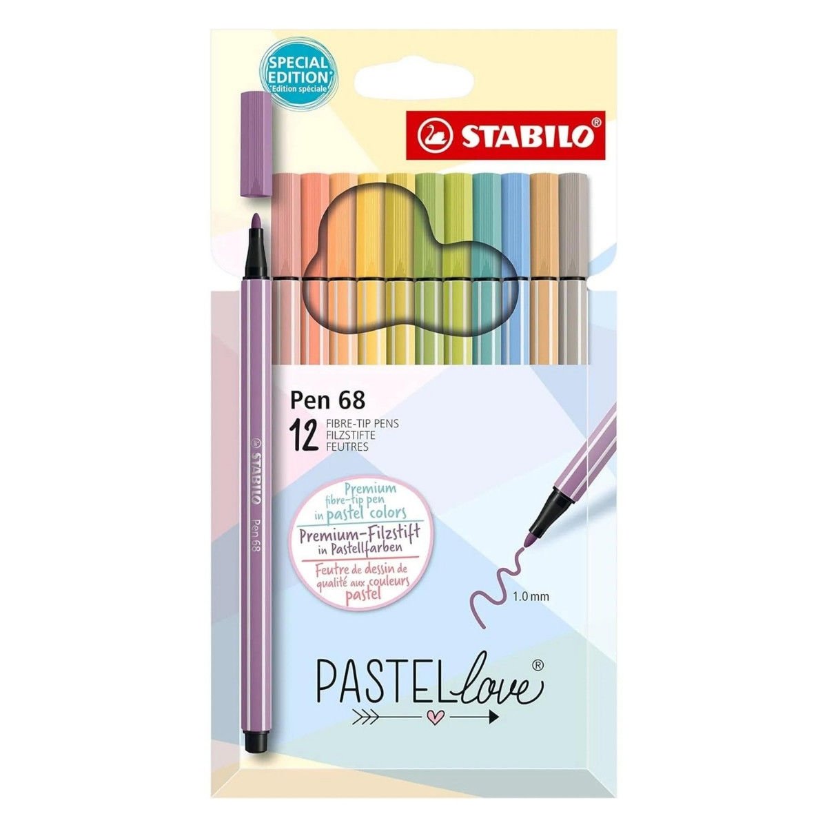 Stabilo Pen 68 Pastellove 12li