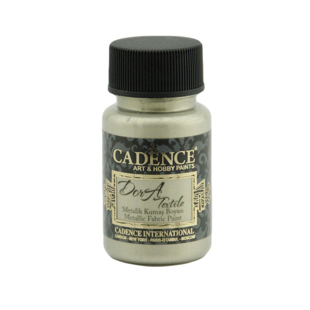 Cadence Dora Metalik Kumaş Boyası 50ml 1137 Platin