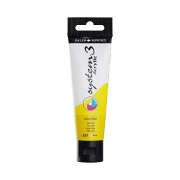 Daler Rowney System 3 Akrilik Boya 150ml 651 Lemon Yellow