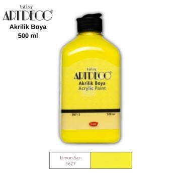 Artdeco Akrilik Boya 500ml 3627 Limon Sarı