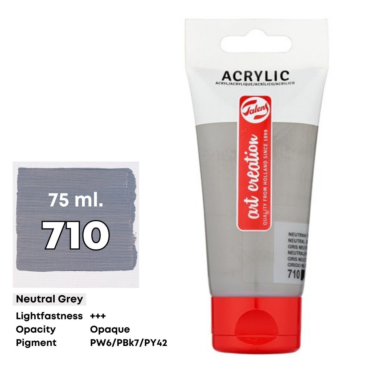 Art Creation Akrilik Boya 75ml 710 Neutral Grey
