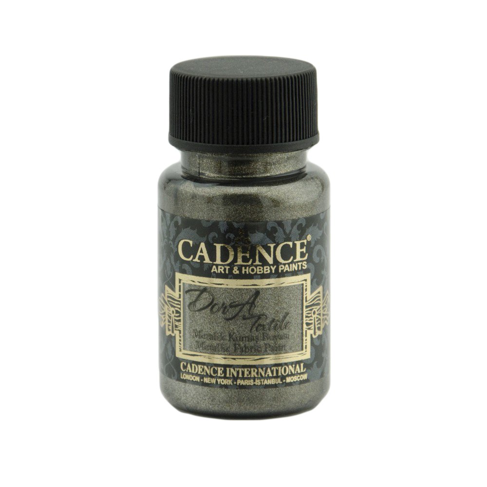 Cadence Dora Metalik Kumaş Boyası 50ml 1138 Antrasit