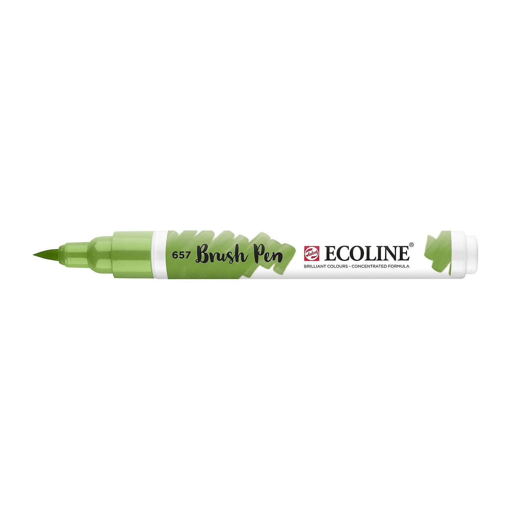 Talens Ecoline Brush Pen Fırça Uçlu Kalem 657 Bronze Green