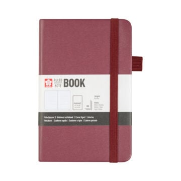Sakura Eskiz Bloğu Sert Kapak 140gr 9x14cm Vişne 80yp Çizgili