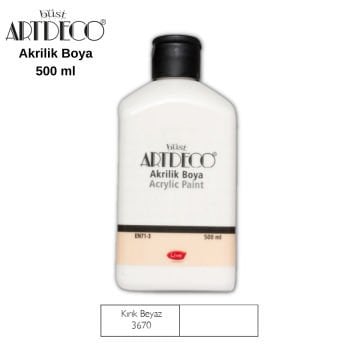 Artdeco Akrilik Boya 500ml 3670 Kırık Beyaz