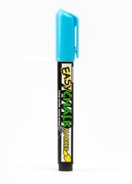 Marvy 470 Tebeşir Markör Kalem Fosforlu Mavi