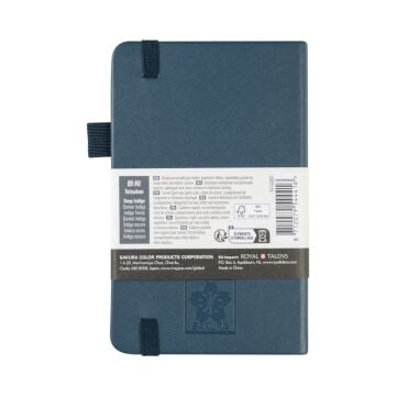 Sakura Eskiz Bloğu Sert Kapak 140gr 9x14cm Lacivert 80yp Çizgili