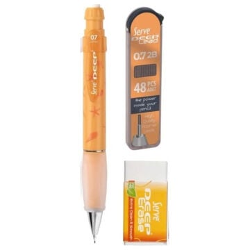 Serve Deep Versatil Uçlu Kalem Okul Seti 3lü 0.7mm Starfish