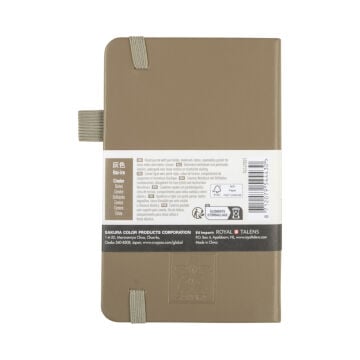 Sakura Eskiz Bloğu Sert Kapak 140gr 9x14cm Gri 80yp Çizgili