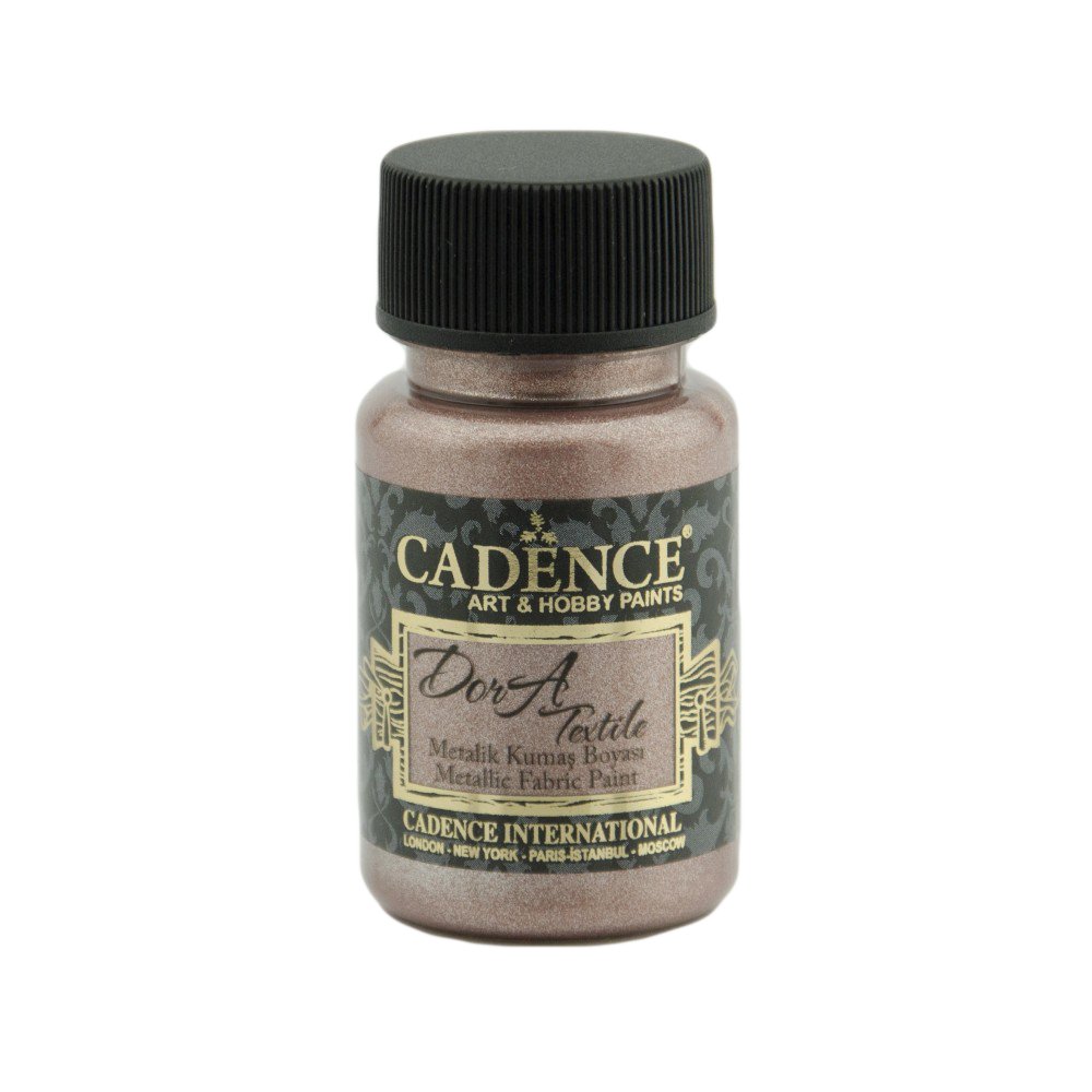 Cadence Dora Metalik Kumaş Boyası 50ml 1147 Antik Pembe