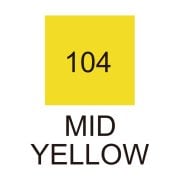 Zig Kurecolor Kc3000 Twin S Marker Kalem 104 Mid Yellow