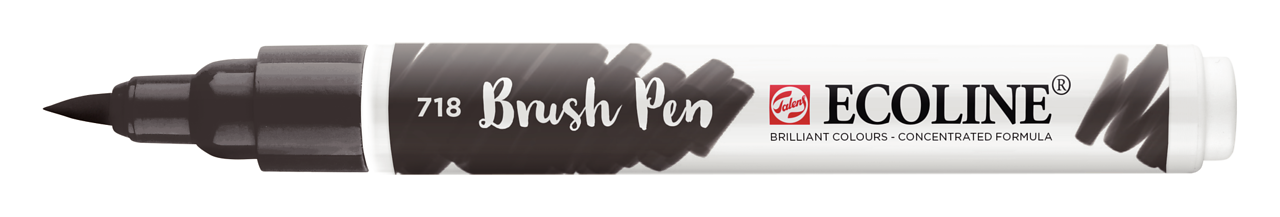 Talens Ecoline Brush Pen Fırça Uçlu Kalem 718 Warm Grey