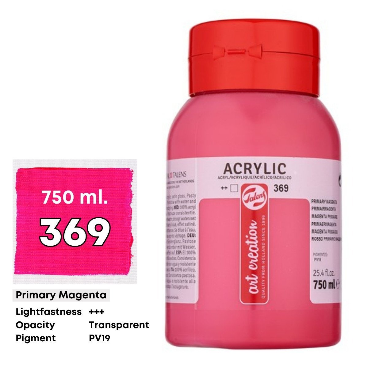 Art Creation Akrilik Boya 750ml 369 Primary Magenta