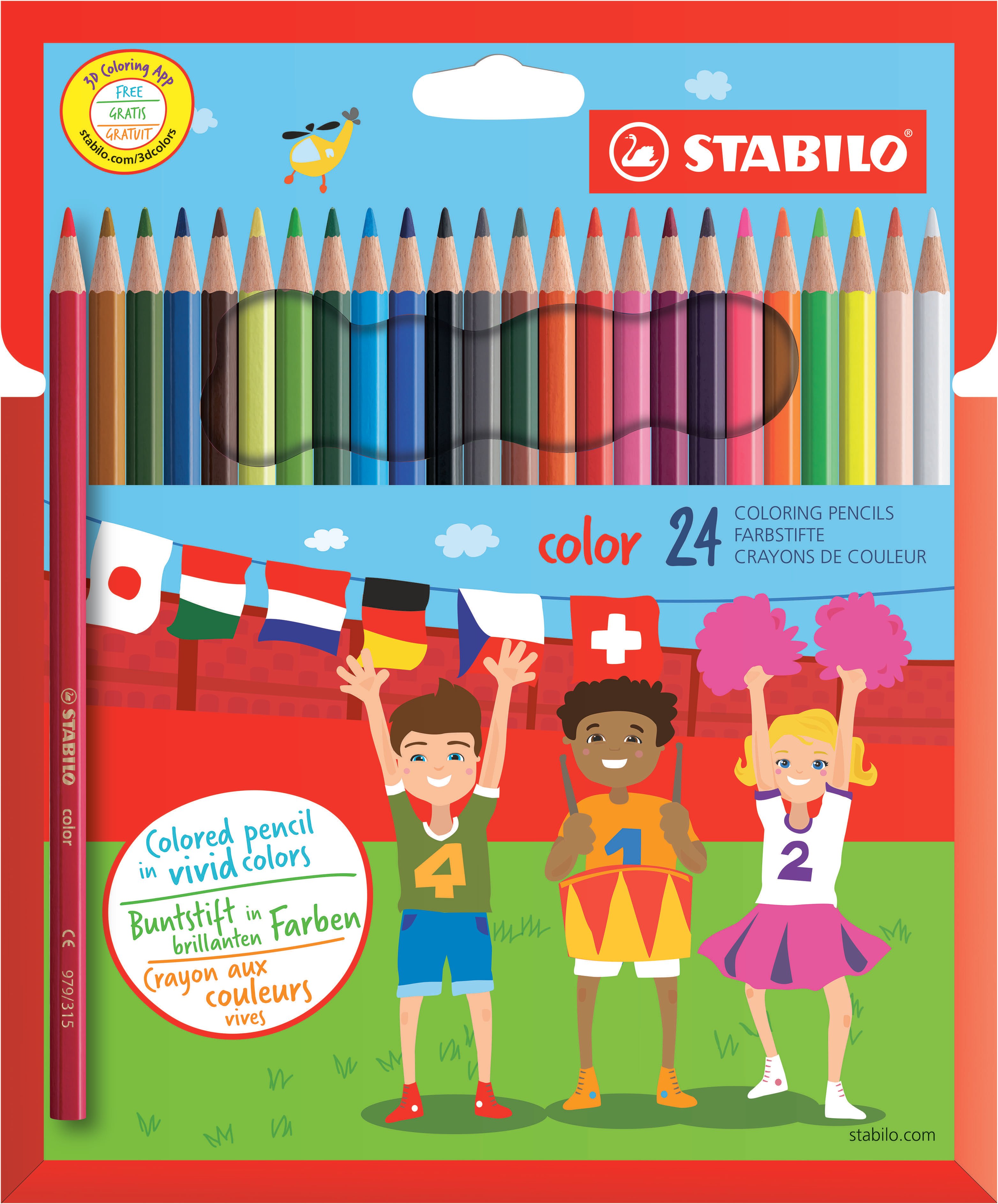 Stabilo Color Kuru Boya 24 Renk Set Hartung