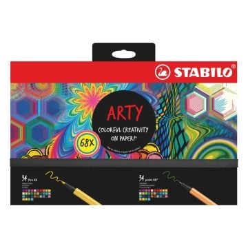 Stabilo Kreatif ARTY Pen 68 + point 88 Seti 68li