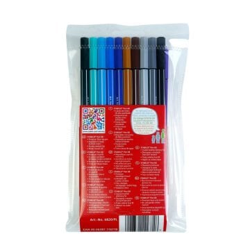 Stabilo Pen 68 Kalın Uçlu Keçeli Kalem Seti 20 Renk Askılı Paket