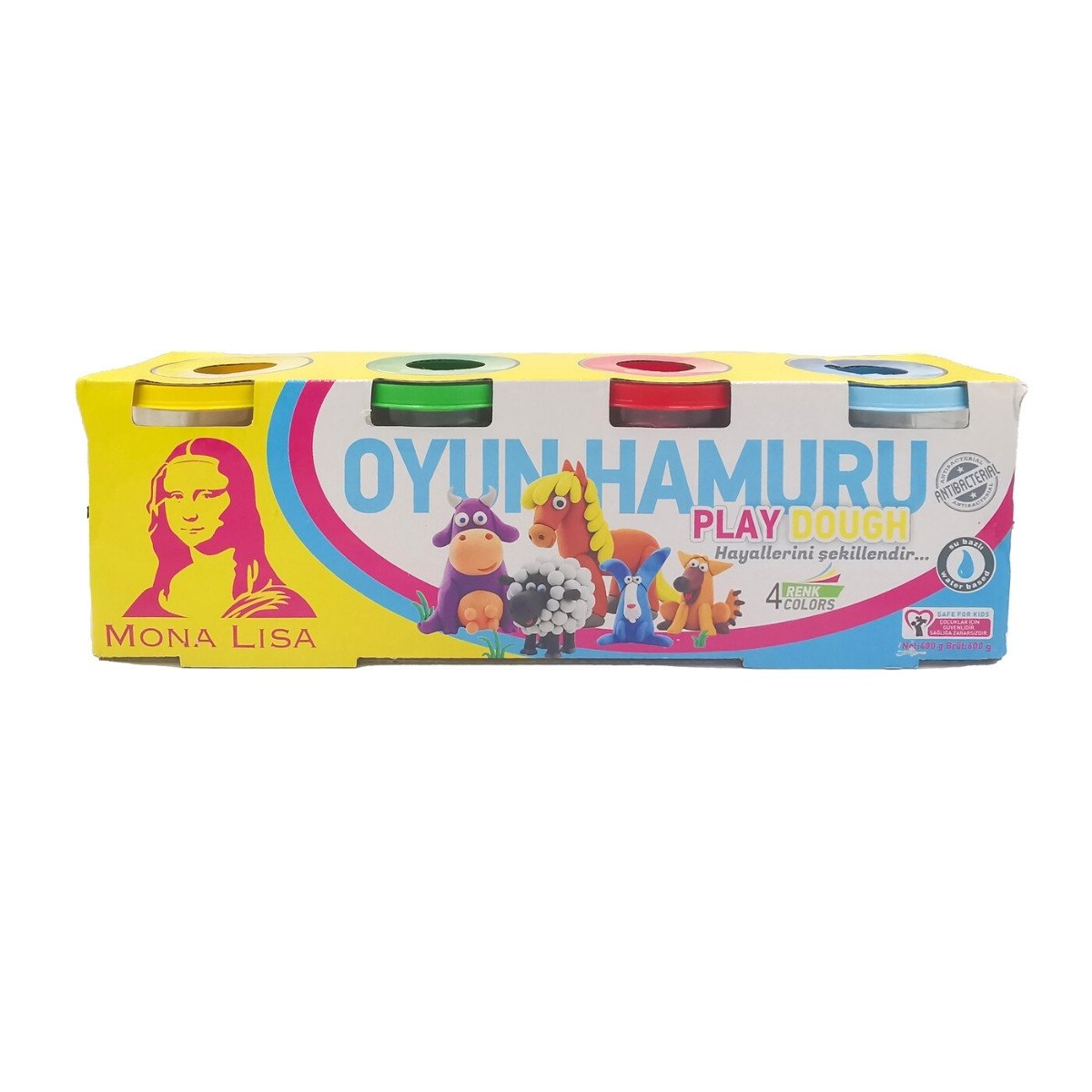 Mona Lisa Play Dough Oyun Hamuru 4 Renk 120gr - 80,00 TL | Hakikat