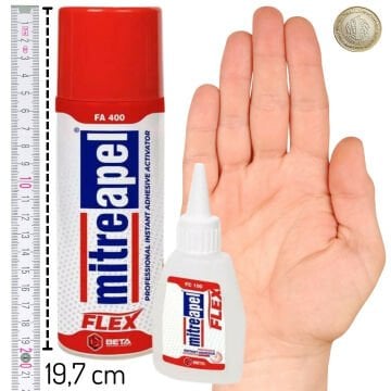 Mitreapel 2k Hızlı Yapıştırıcı Flex 400ml+ 100ml