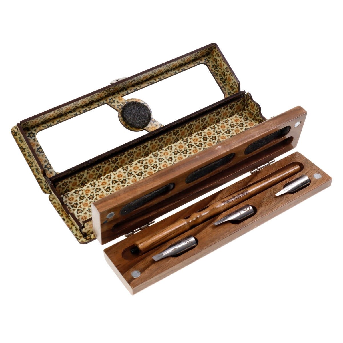 Yosof Abzar Hat ve Kaligrafi Kalemi Metal Seti 3 Uçlu