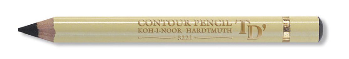 Koh-i-Noor Contour Round Drawing Pencil 3221 Black