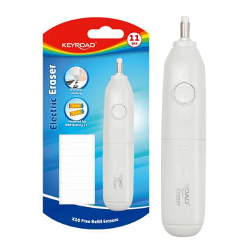 Keyroad Profesyonel Pilli Silgi 5mm Yedekli Set