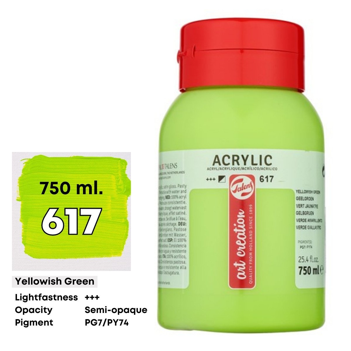 Art Creation Akrilik Boya 750ml 617 Yellowish Green