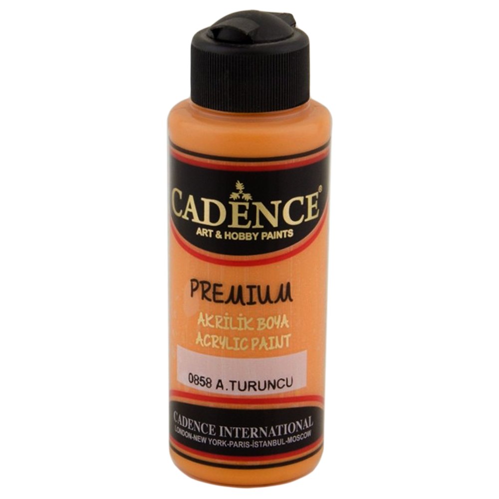 Cadence Premium Akrilik Boya 120ml 0858 A. Turuncu