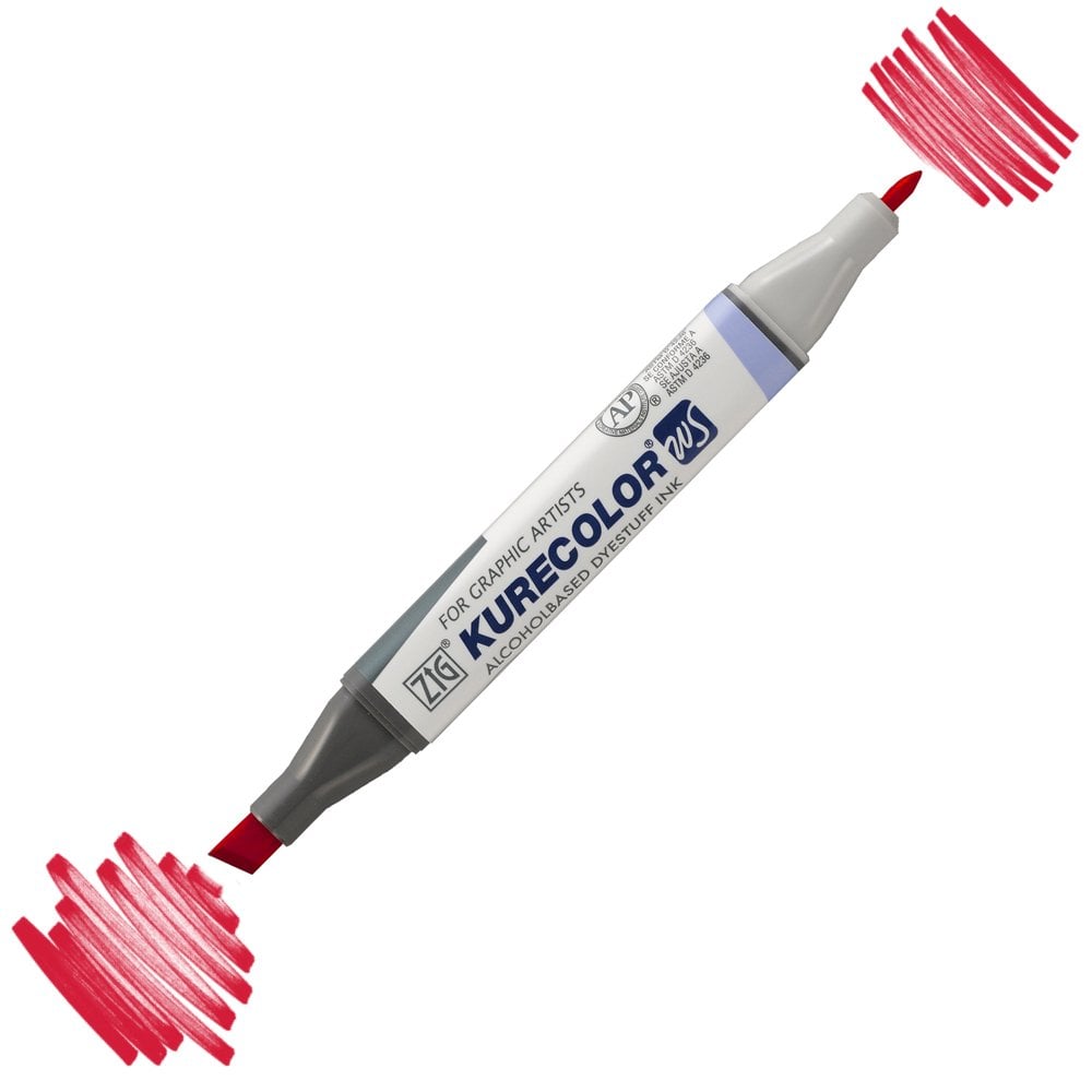 Zig Kurecolor Kc3000 Twin S Marker Kalem 208 Carmine Red