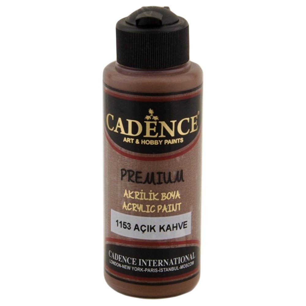 Cadence Premium Akrilik Boya 120ml 1153 Açık Kahve