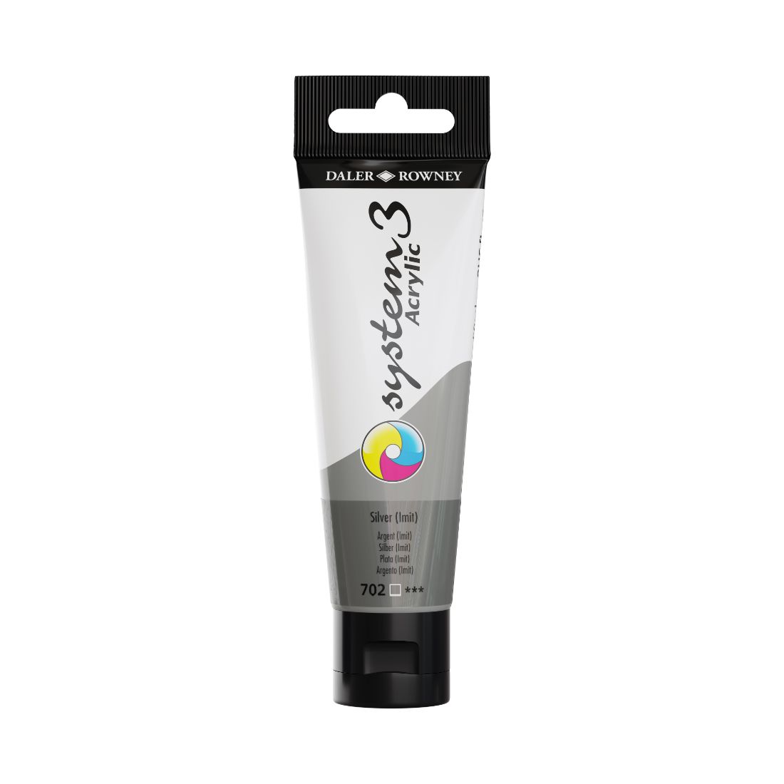 Daler Rowney System 3 Akrilik Boya 150ml 702 Silver Imit