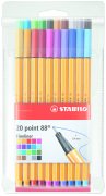 Stabilo Point 88 İnce Uçlu Keçeli Kalem Seti 20 Renk Askılı Paket