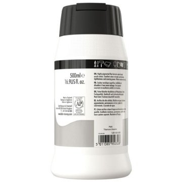 Daler Rowney System 3 Akrilik Boya 500ml 009 Titanium White