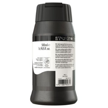 Daler Rowney System 3 Akrilik Boya 500ml 036 Mars Black