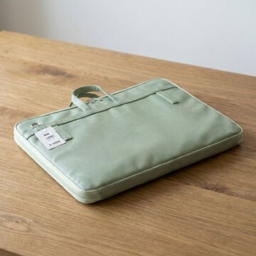 BBack Soft Deri Proje Çantası 40x55cm Mint