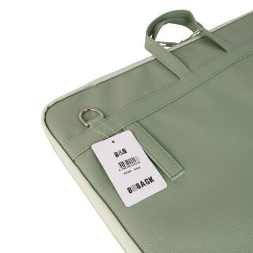 BBack Soft Deri Proje Çantası 40x55cm Mint