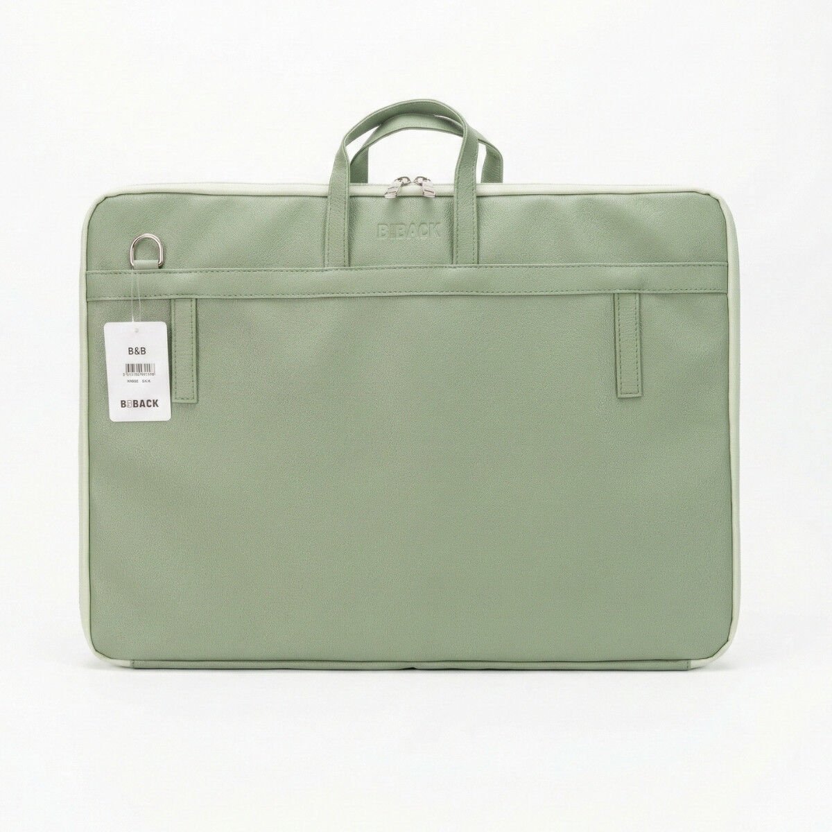 BBack Soft Deri Proje Çantası 40x55cm Mint