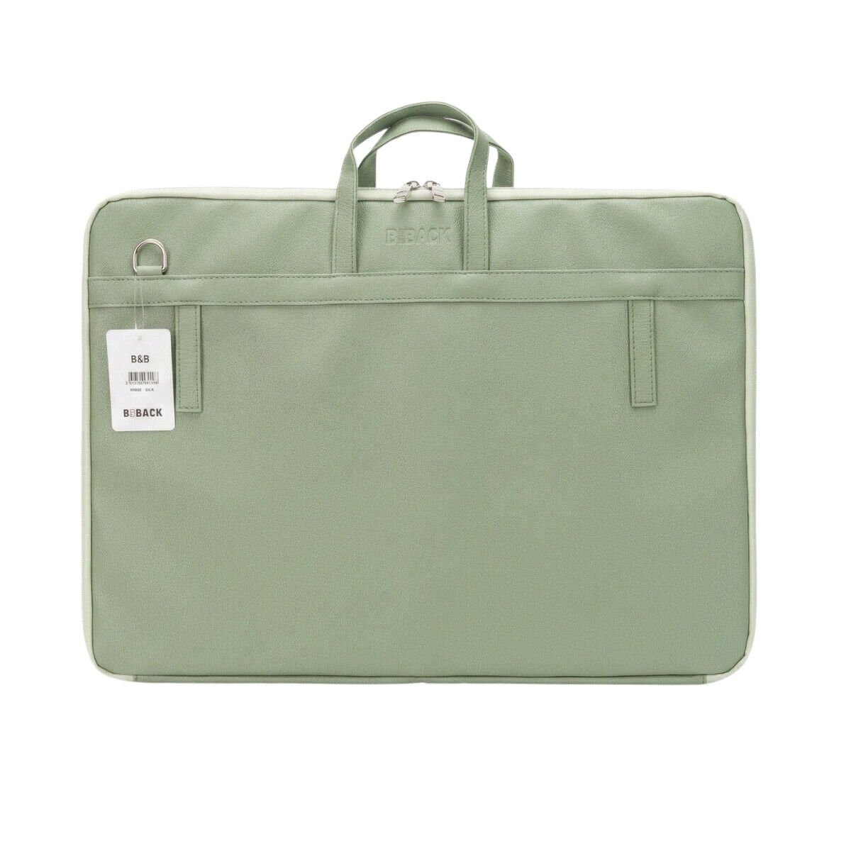 BBack Soft Deri Proje Çantası 40x55cm Mint