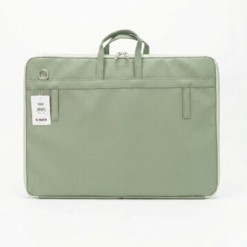 BBack Soft Deri Proje Çantası 40x55cm Mint