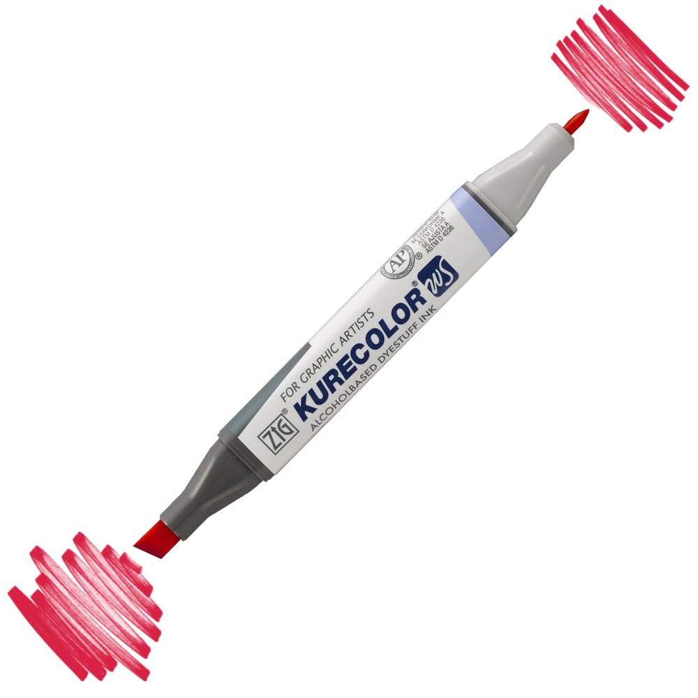 Zig Kurecolor Kc3000 Twin S Marker Kalem 264 Geranium Red