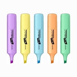 Scrikss Fosforlu İşaretleme Kalem Seti Pastel Tonlar 5 li