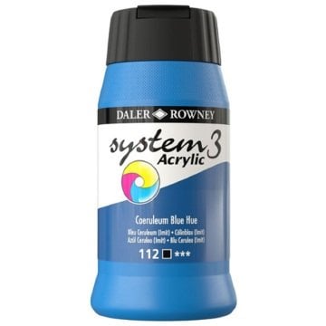 Daler Rowney System 3 Akrilik Boya 500ml 112 Ceruleum Blue Hue
