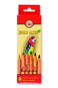 Koh-i-Noor Set of Jumbo Coloured Pencils 2171 N 6