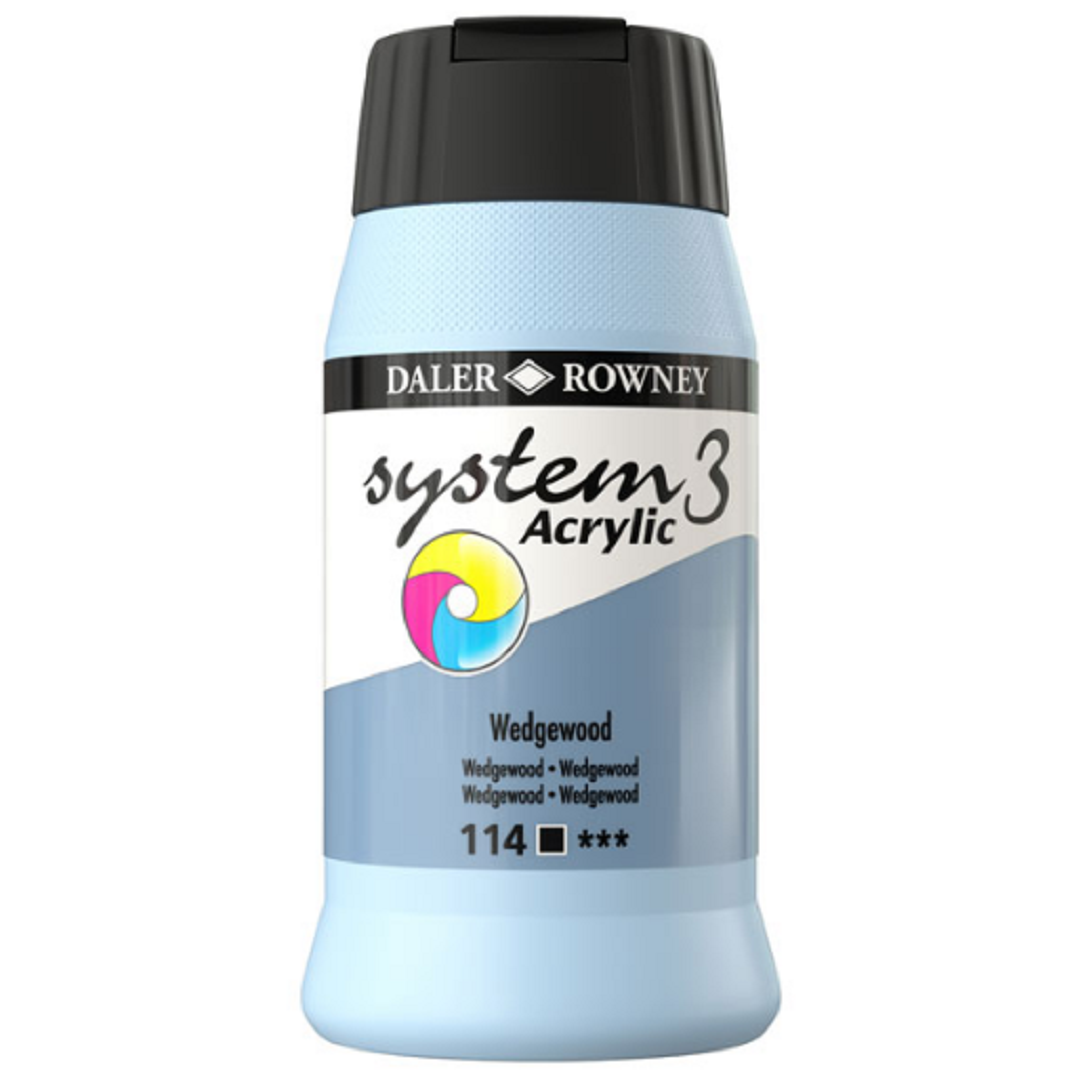Daler Rowney System 3 Akrilik Boya 500ml 114 Wedgwood