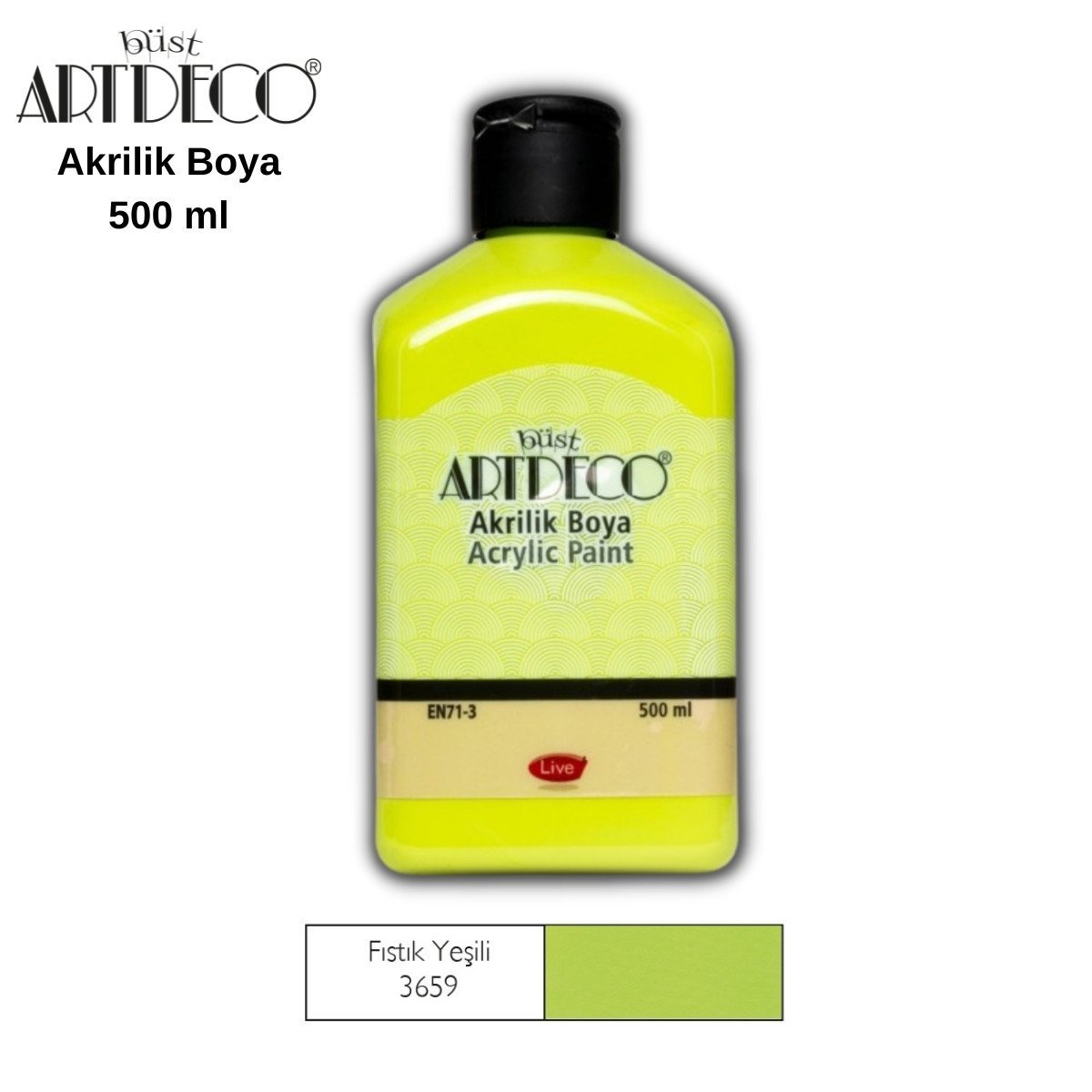 Artdeco Akrilik Boya 500ml 3659 Fıstık Yeşili