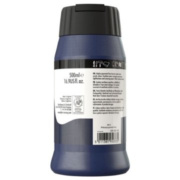 Daler Rowney System 3 Akrilik Boya 500ml 142 Phthalo Blue