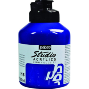 Pebeo Studio Akrilik Boya 500ml 15 Dark Ultramarine Blue