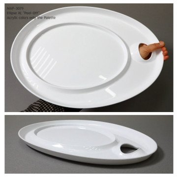 Mijello Mission Ellipse XL Akrilik Multi Palet 435x315x20mm