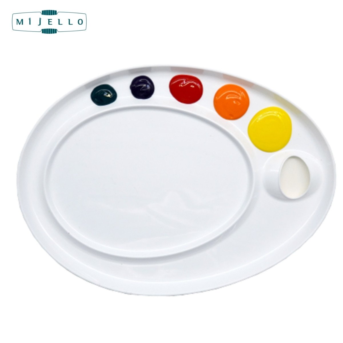 Mijello Mission Ellipse XL Akrilik Multi Palet 435x315x20mm