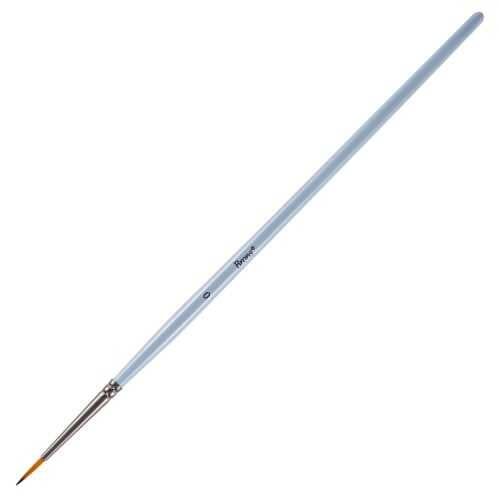 Brons Suluboya ve Akrilik Fırçası Sentetik Kıl Kısa Sap Yuvarlak Uç Seri 123 No 0